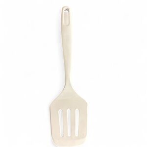 Basic Melamine Slotted Turner/Spatula, 11.25 inch, White 2015